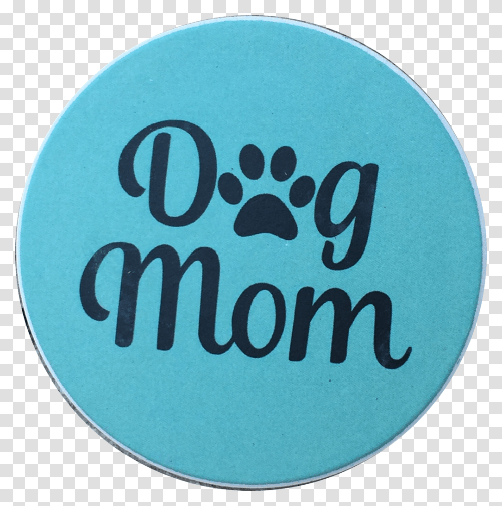 Dog Mom Paw Print Auto Car Coaster Absorbent Stone Drink Coaster, Logo, Trademark, Label Transparent Png
