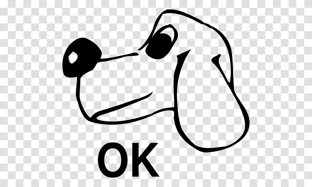 Dog Ok Clip Art, Stencil, Animal, Mammal Transparent Png