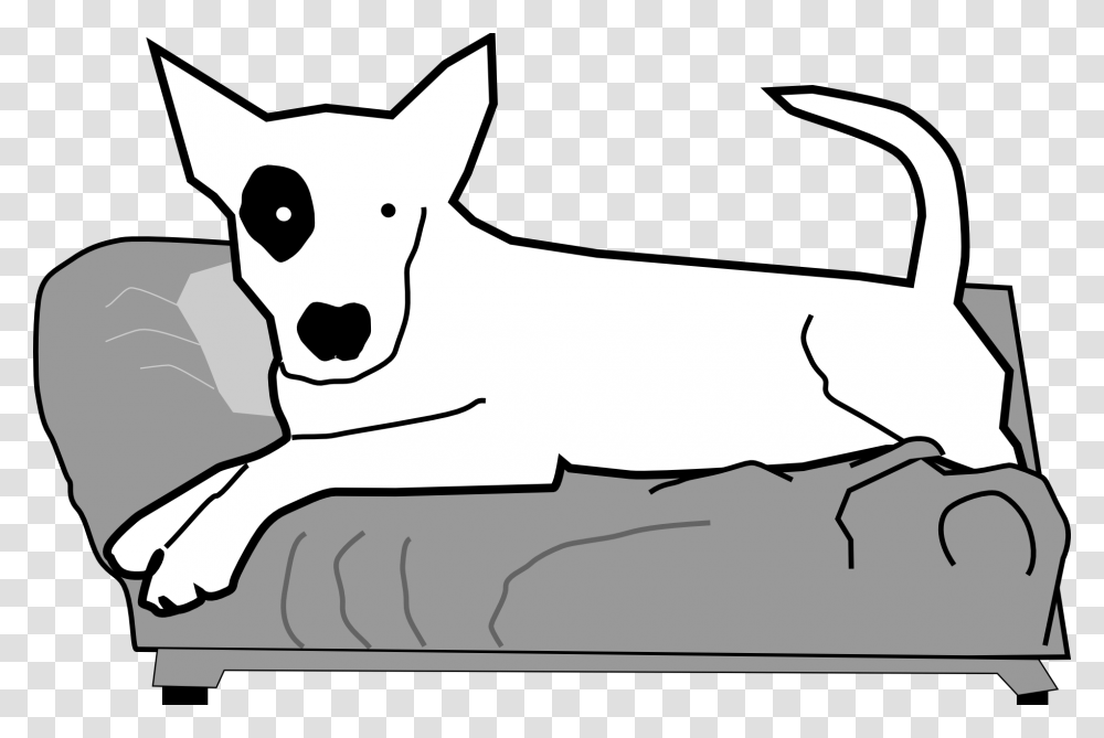 Dog On Couch Clipart, Mammal, Animal, Drawing, Wolf Transparent Png