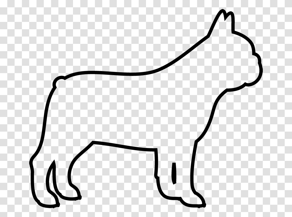 Dog Outlines French Bulldog, Bow, Mammal, Animal, Wildlife Transparent Png