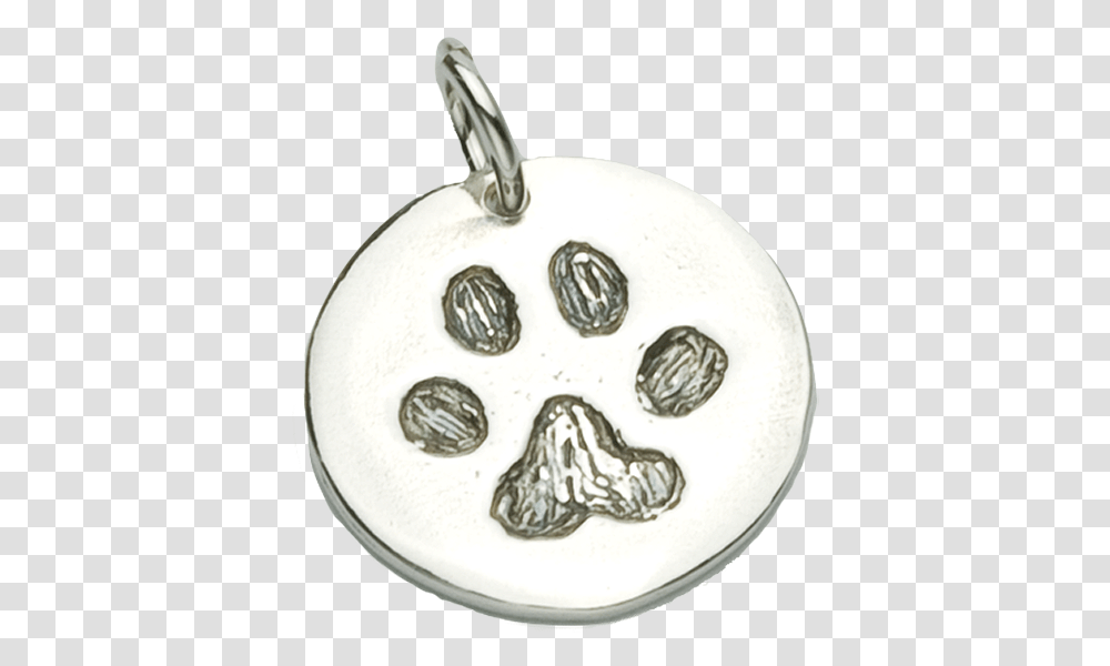 Dog Paw Charm Carved Locket, Pendant, Accessories, Accessory, Coin Transparent Png