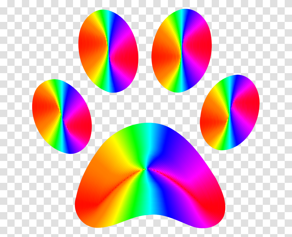 Dog Paw Foot Art Spectrum, Balloon, Light, Neon Transparent Png