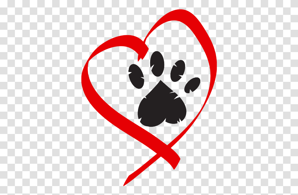 Dog Paw Heart, Hand, Label Transparent Png