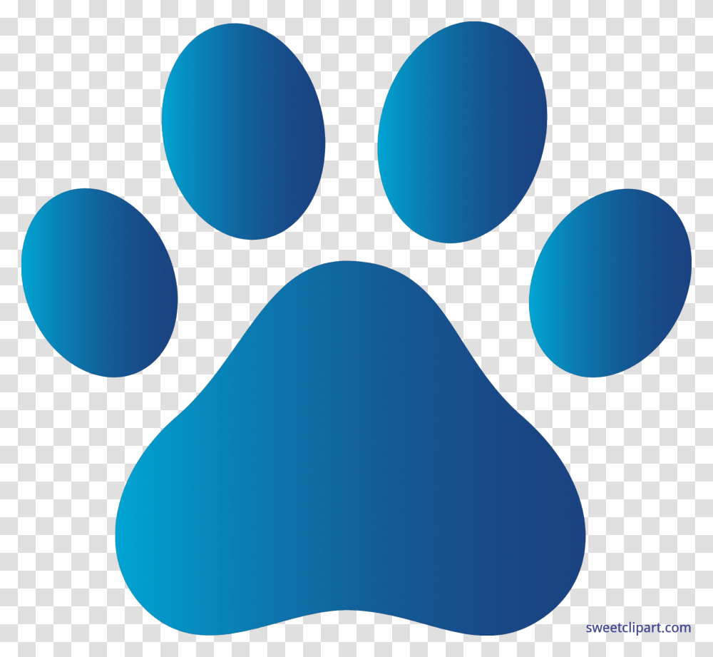 Dog Paw Print Blue Clip Art, Balloon, Footprint, Hook Transparent Png