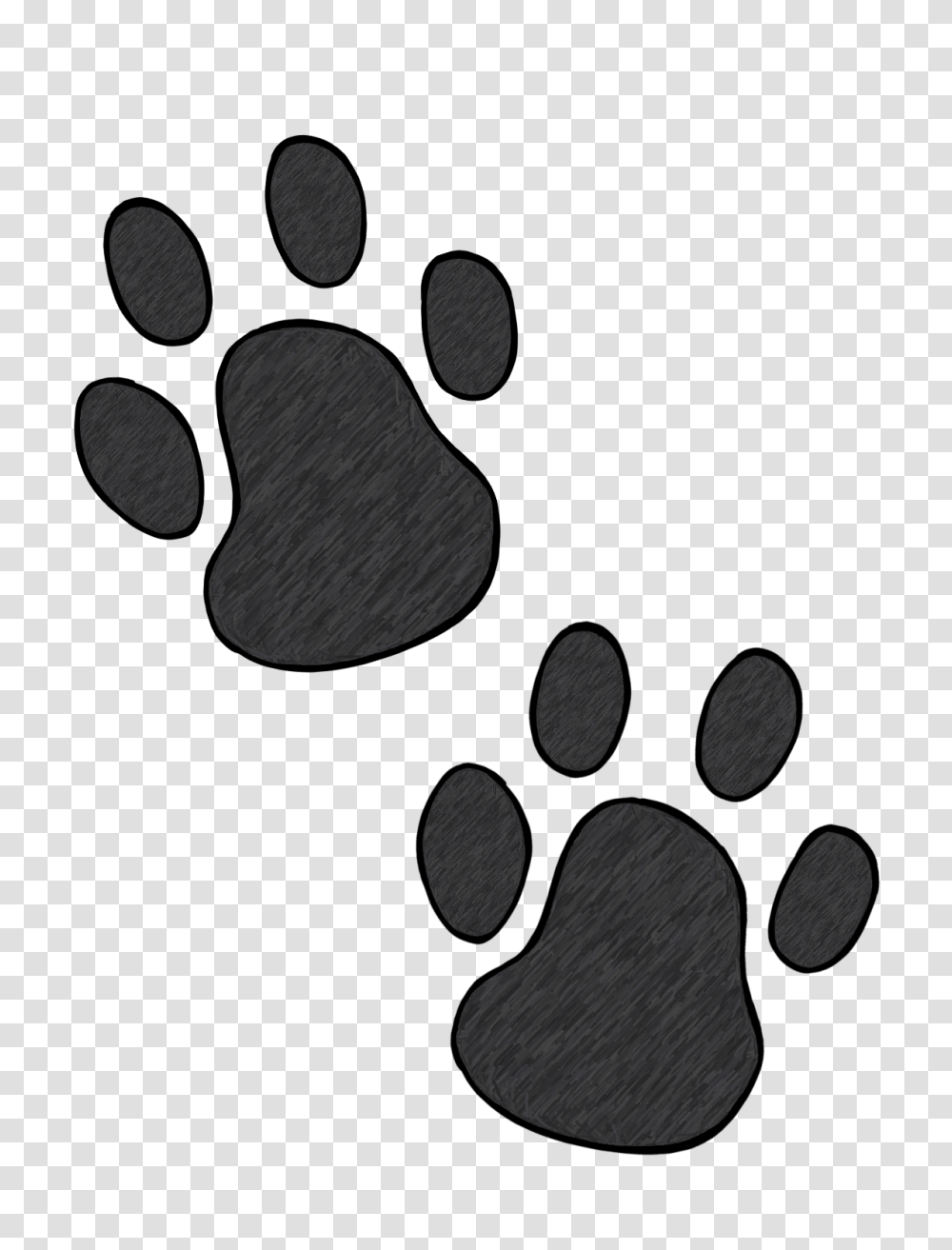 Dog Paw Print Border Clip Art Free Free Image, Footprint Transparent Png
