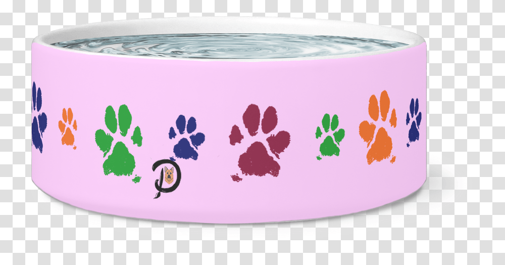Dog Paw Print Bowl Box, Birthday Cake, Dessert, Food, Mixing Bowl Transparent Png
