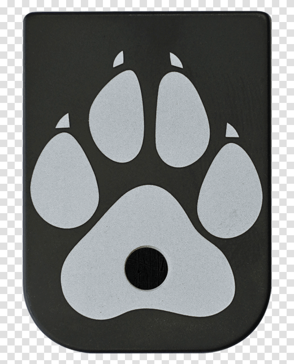 Dog Paw Stainless Steel Black Traditional Finish Mag Paw, Number, Texture Transparent Png