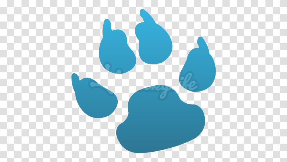 Dog Print Decal Blue Paw Clipart Jack Russell Paw Print Transparent Png