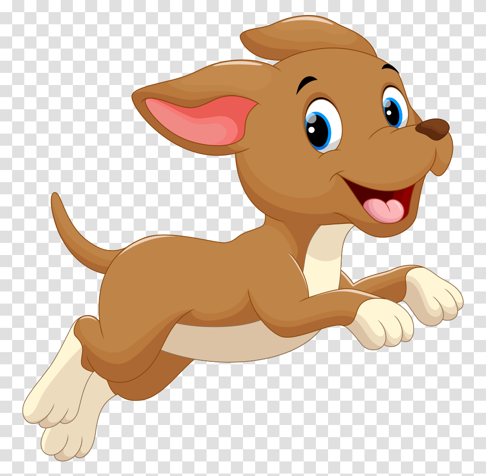 Dog Puppy Cartoon Clip Art Cute Cartoon Dog Running, Toy, Animal, Mammal, Figurine Transparent Png