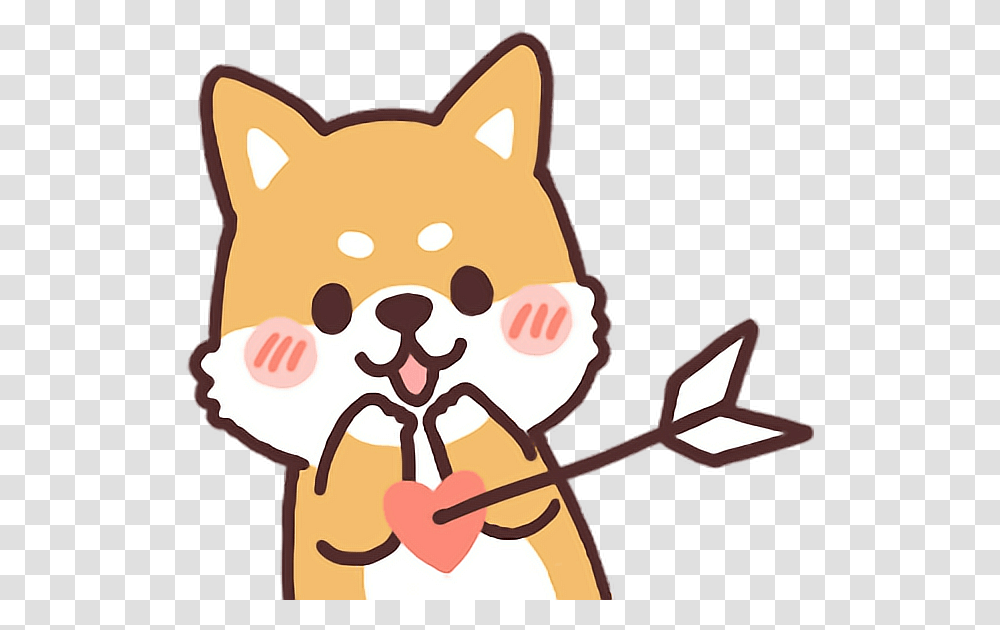 Dog Puppy Cute Love Aesthetic Kawaii Shiba Inu Cartoon, Leisure Activities, Cupid, Slingshot Transparent Png