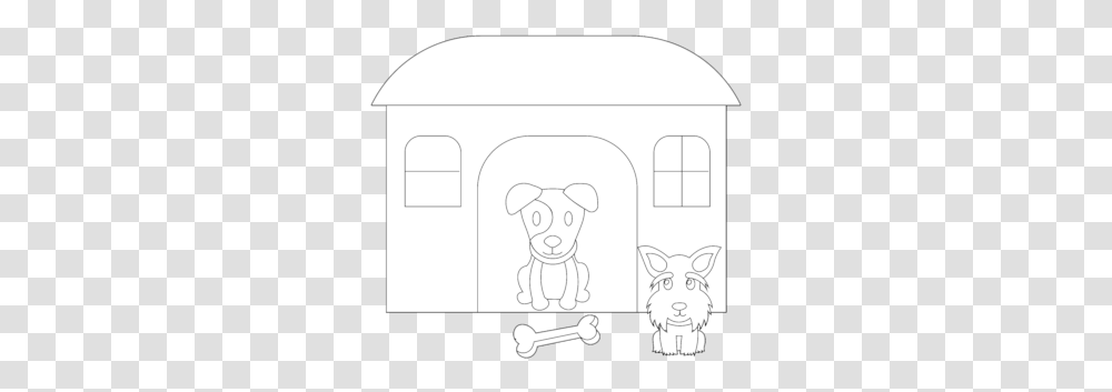 Dog Silhouette Cartoon Character Icon Doghouse, Dog House, Den, Kennel Transparent Png