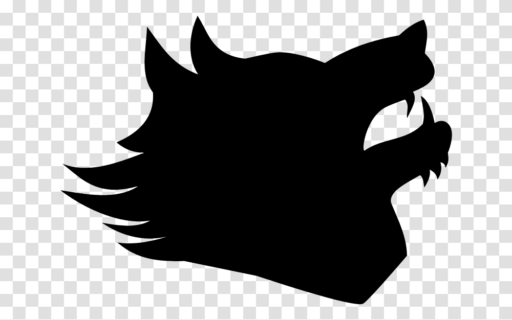 Dog Silhouette Clip Art Silhouette Of A Wolf Head, Gray, World Of Warcraft Transparent Png