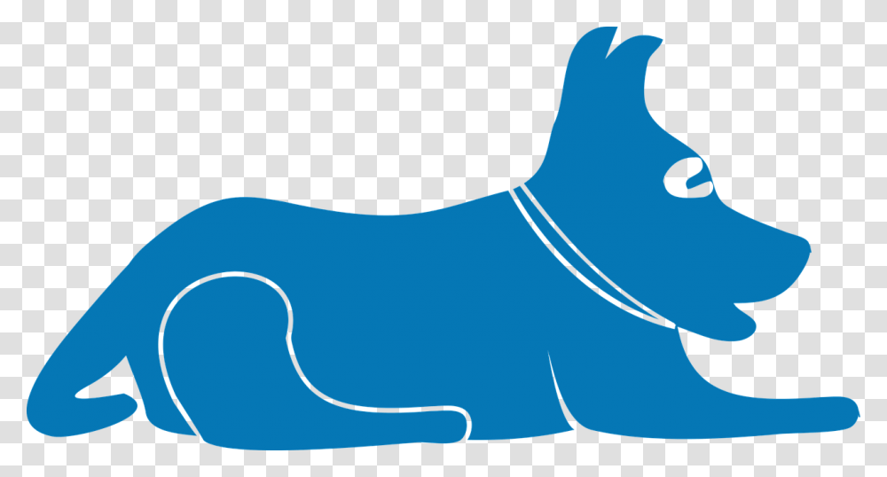 Dog Silhouette Clipart Blue, Hat, Animal, Sea Life Transparent Png