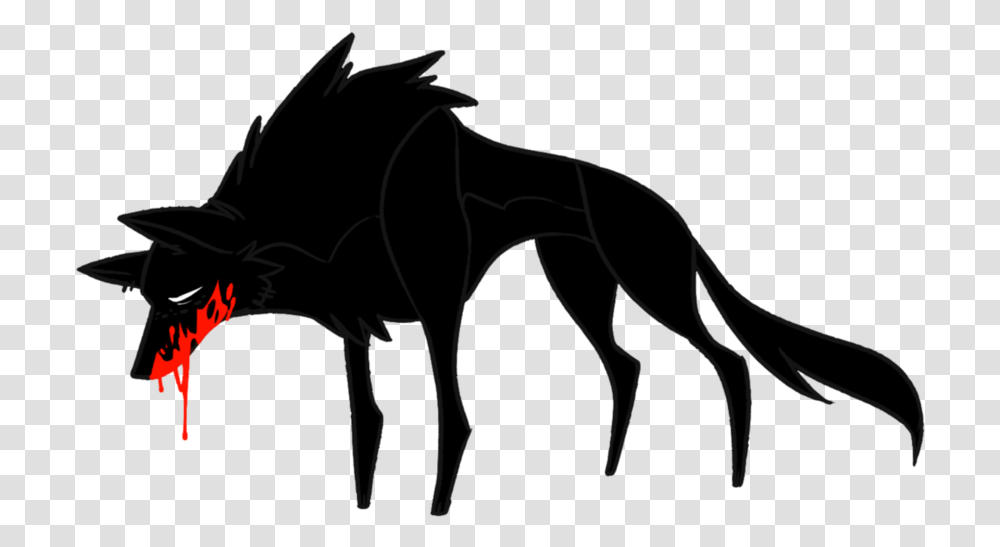 Dog Silhouette Snout Demon Demon Wolf Skull, Stencil, Mammal, Animal, Gray Transparent Png