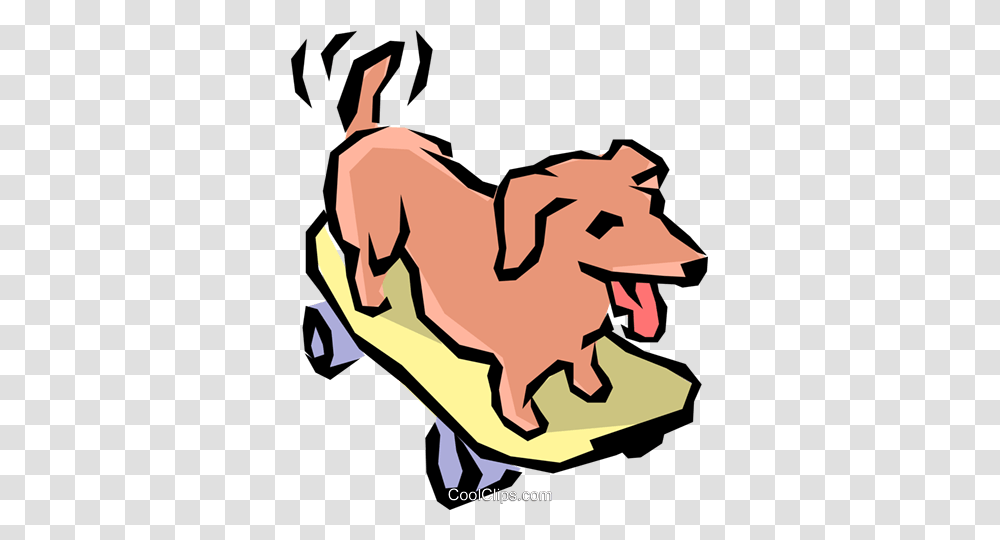 Dog Skateboard Royalty Free Vector Clip Art Illustration, Animal, Mammal, Wildlife, Doctor Transparent Png