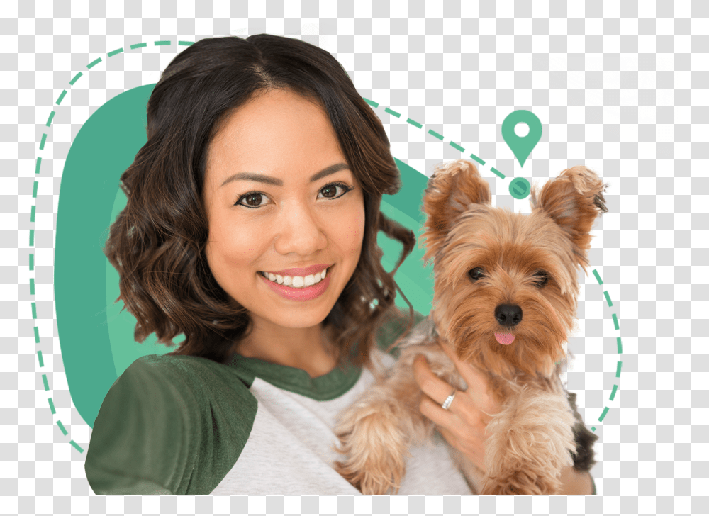 Dog Walker In Nyc Yorkshire Terrier, Person, Pet, Canine, Animal Transparent Png