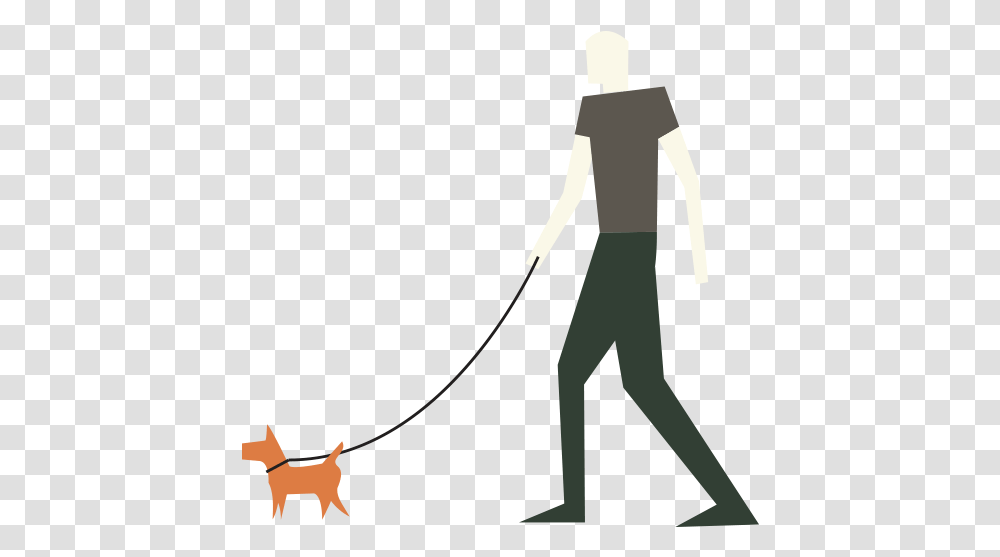 Dog Walking, Bow, Silhouette, Sleeve Transparent Png