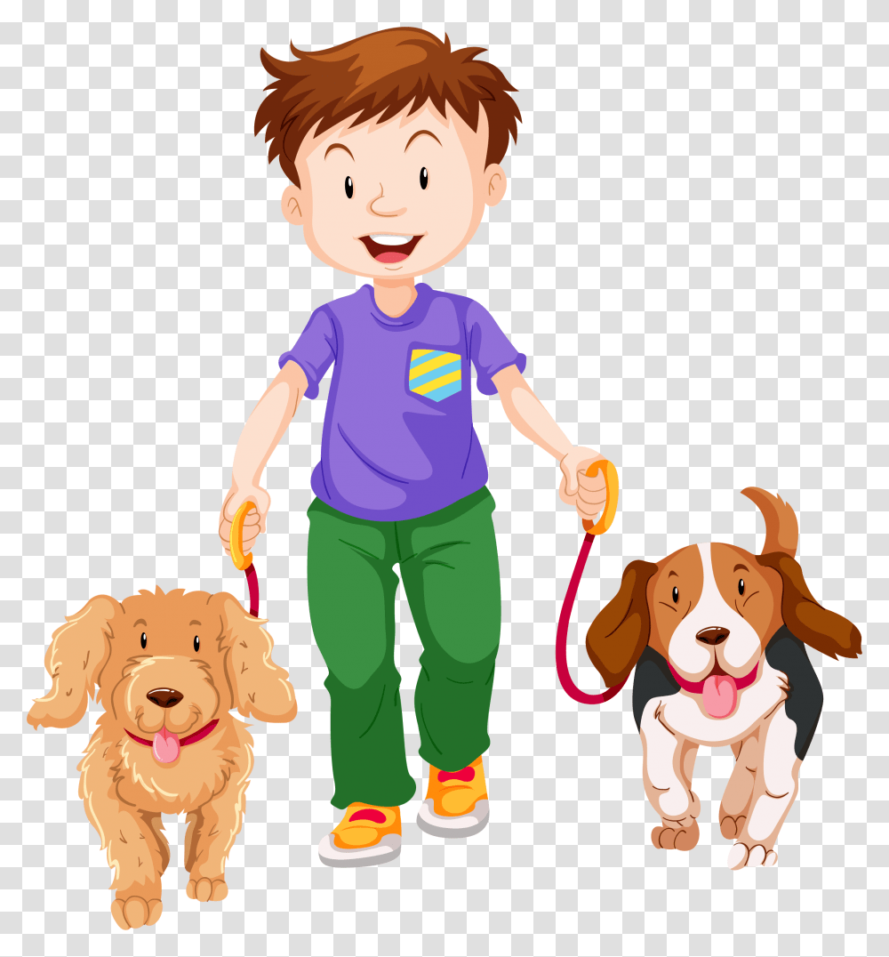 Dog Walking Clip Art, Person, Human, People, Canine Transparent Png
