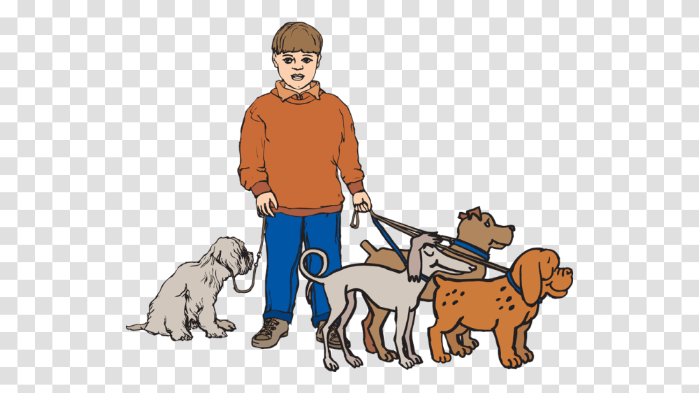 Dog Walking Treeing Walker Coonhound Walk The Dogs Clipart, Person, Horse, Mammal, Animal Transparent Png