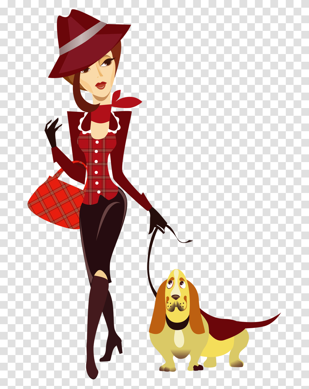 Dog Walking Woman Clip Art, Person, Costume, Pirate Transparent Png