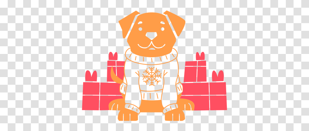 Dog Wearing Christmas Sweater & Svg Vector Happy, Toy, Weapon, Weaponry, Text Transparent Png