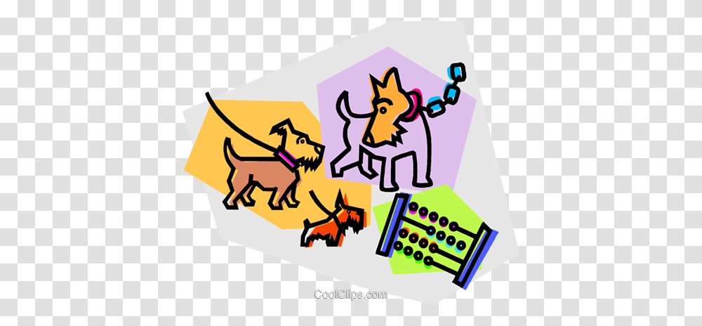 Dog With An Abacus Royalty Free Vector Clip Art Illustration, Poster, Advertisement, Flyer Transparent Png