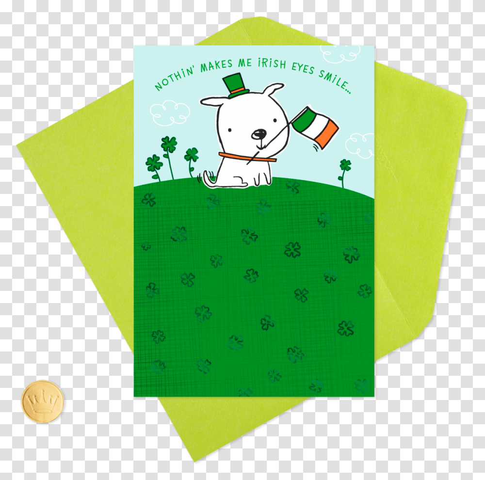 Dog With Irish Flag St Paper, Envelope, Mail, Giant Panda, Bear Transparent Png