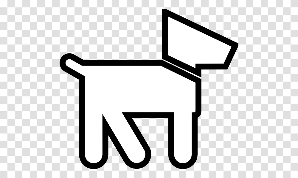 Dog With Leash Clip Art Black And White, Mailbox, Letterbox, Label Transparent Png