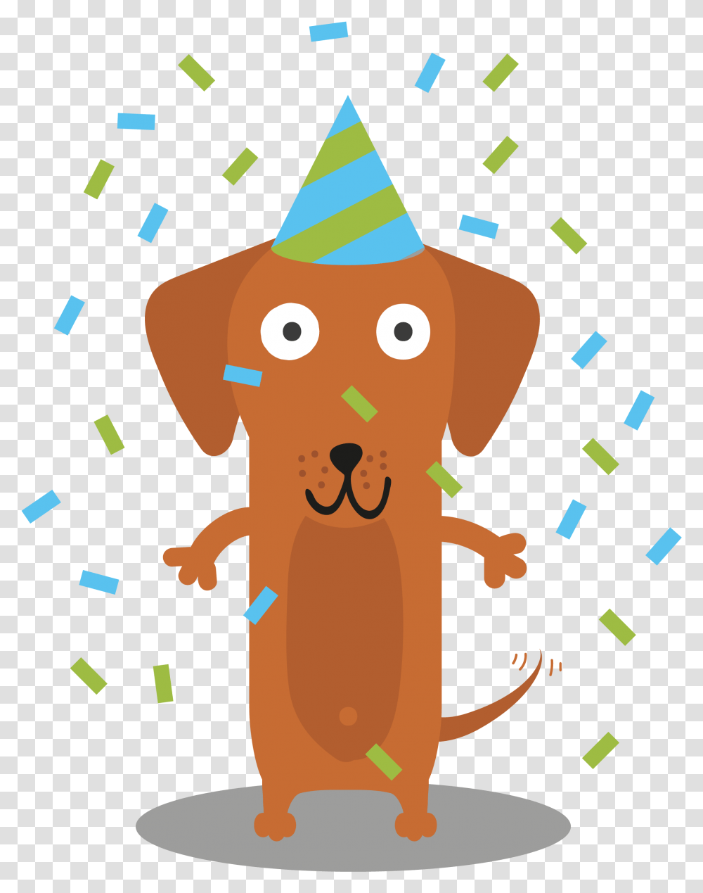 Dog With Party Hat Clip Art, Paper, Animal, Confetti, Poster Transparent Png