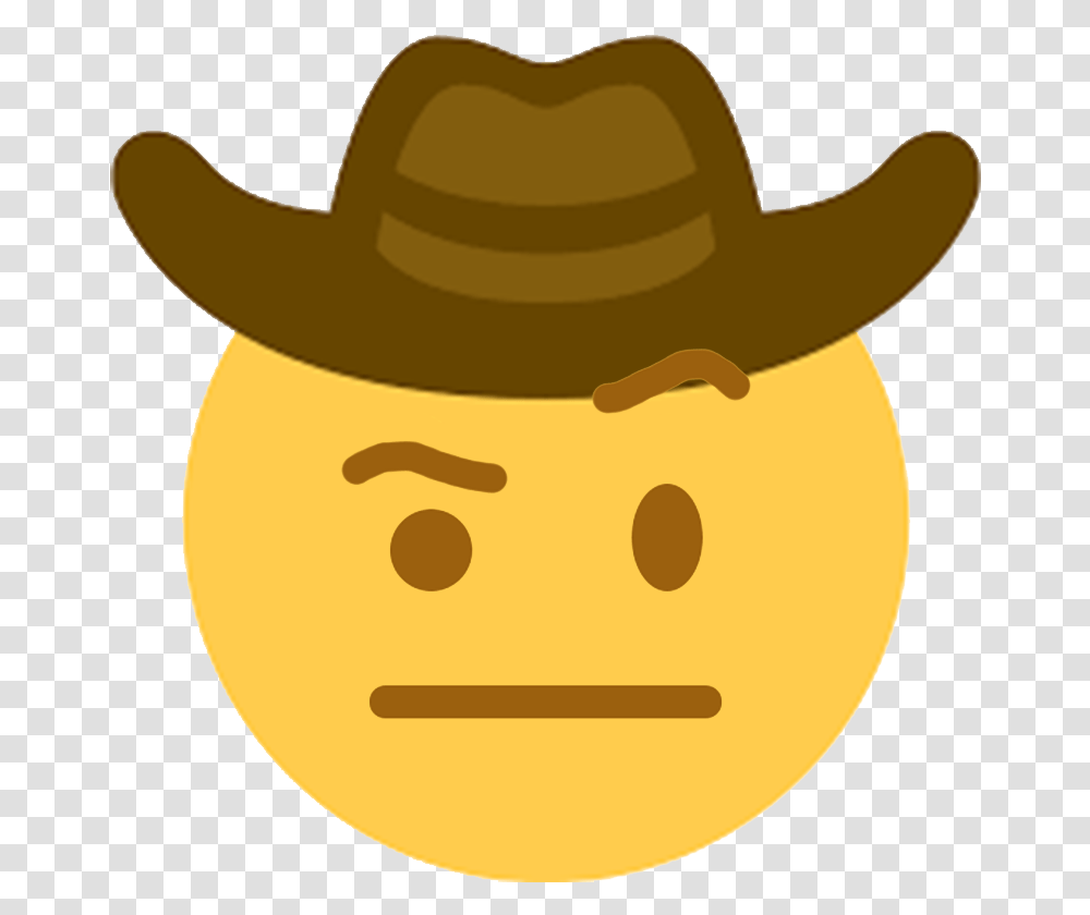 Doge Face Sad Cowboy Emoji, Apparel, Cowboy Hat, Plant Transparent Png