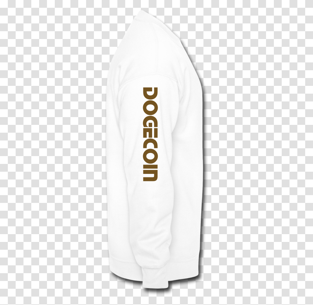Dogecoin Crewneck Sweatshirt Hemp, Sleeve, Clothing, Apparel, Long Sleeve Transparent Png