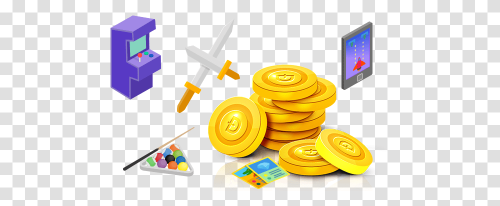 Dogecoin Games Best Bitcoin Educational Toy, Gold, Gambling, Darts Transparent Png