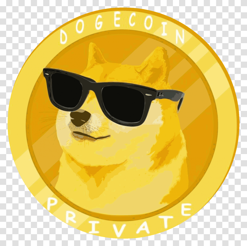 Dogecoin Image Doge Coin, Sunglasses, Accessories, Logo, Symbol Transparent Png