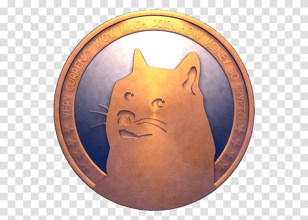 Dogecoin Tabby Cat, Bronze, Logo, Symbol, Tattoo Transparent Png
