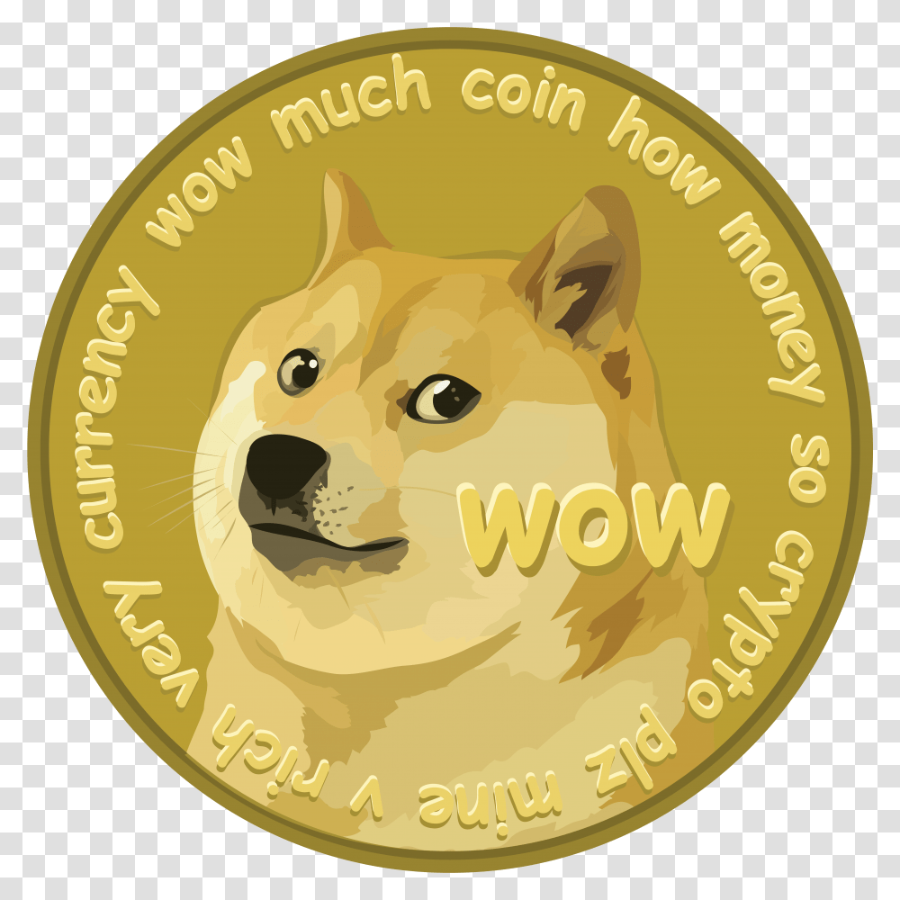 Dogecoin Wow, Gold, Gold Medal, Trophy, Money Transparent Png
