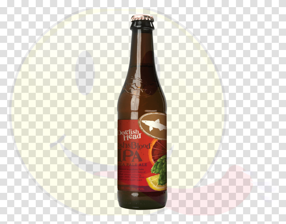 Dogfish Head Flesh Amp Blood Ipa Beer Bottle, Alcohol, Beverage, Drink, Lager Transparent Png