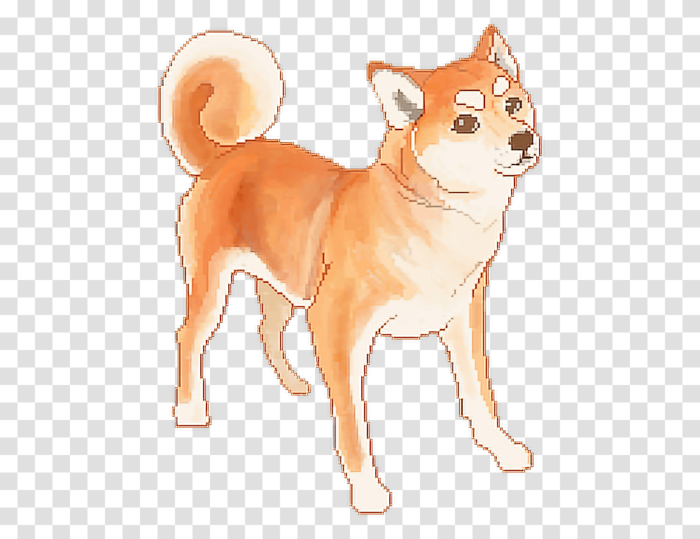 Doggo Dog Shiba Pixelart Shiba Inu Pixel Art, Animal, Mammal, Kit Fox, Canine Transparent Png