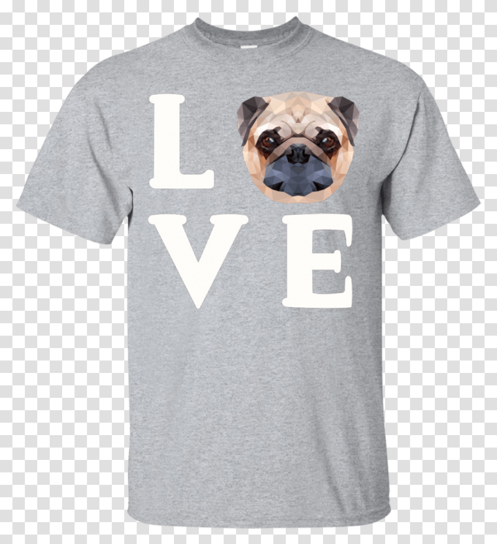 Doggynation Unisex Basic Love Pug Face Summer Top Tops Funny Engineer T Shirts, Clothing, T-Shirt, Pet, Canine Transparent Png