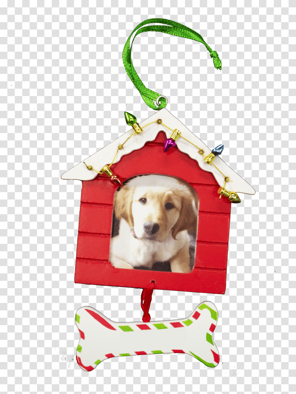 Doghouse Ornament Green Candy Cane Transparent Png