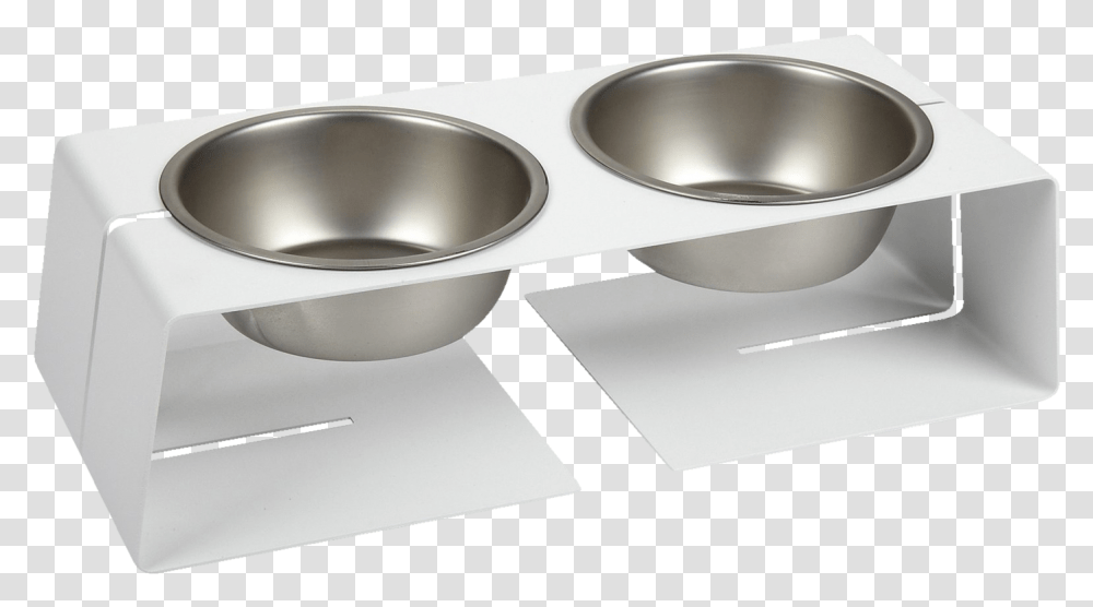 Dogleg Diner By Doca Pet White 0 Bread Pan, Bowl, Cooktop, Indoors, Mixing Bowl Transparent Png