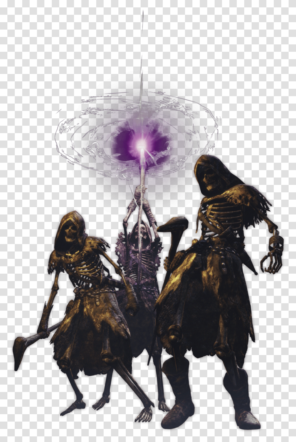 Dogma Skeleton Mage, Alien, Painting, Outer Space Transparent Png