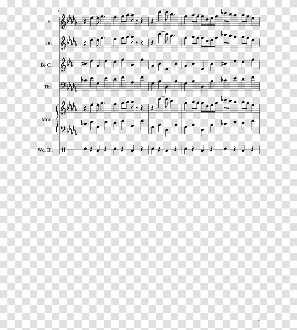 Dogsong Undertale Flute Sheet Music, Gray, World Of Warcraft Transparent Png