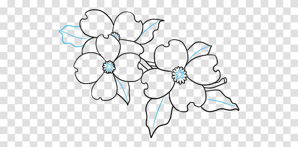 Dogwood Flower Drawing Easy, Angry Birds, Flare, Light, Kart Transparent Png