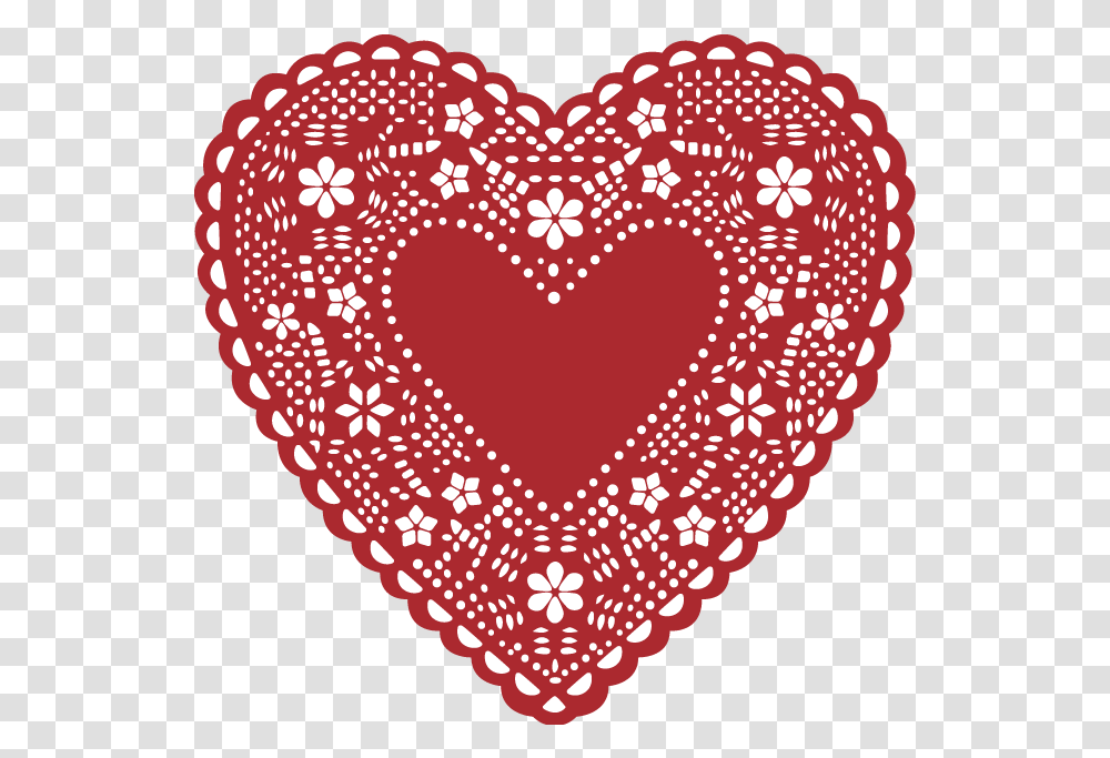 Doily Heart Clip Art Stock Files Love Valentines Day Hearts, Lace, Texture, Label Transparent Png
