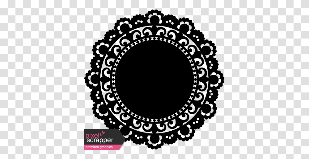 Doily Shape Graphic, Lace, Rug, Poster, Advertisement Transparent Png