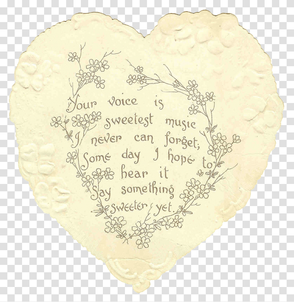 Doily, Rug, Cushion, Heart Transparent Png