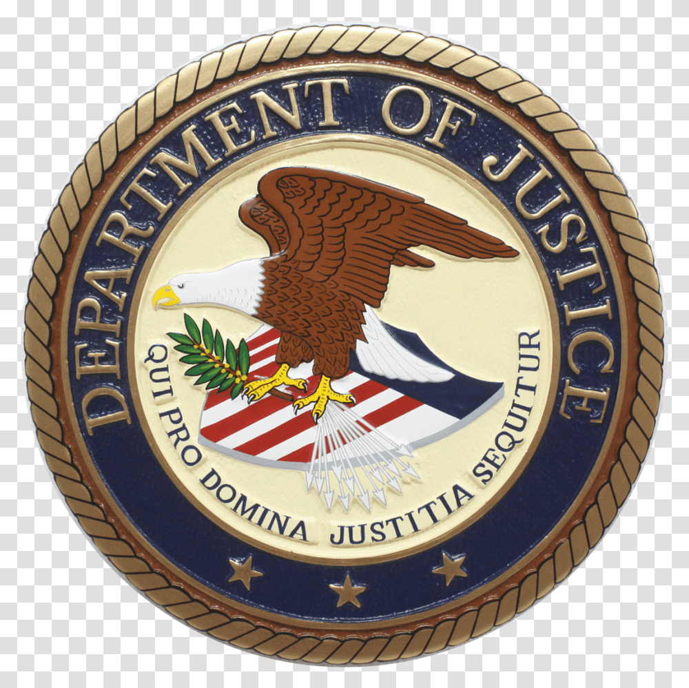 Doj Seal United States Department Of Justice, Logo, Trademark, Emblem Transparent Png