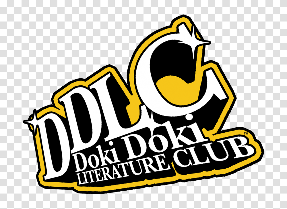 Doki Doki Literature Club Logo, Label, Alphabet, Sticker Transparent Png