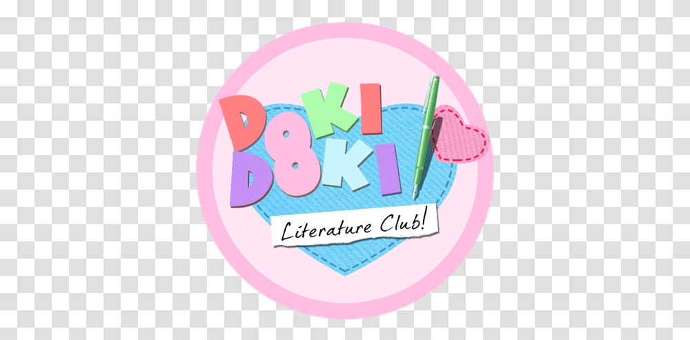 Doki Doki Literature Club Logo, Rubber Eraser Transparent Png