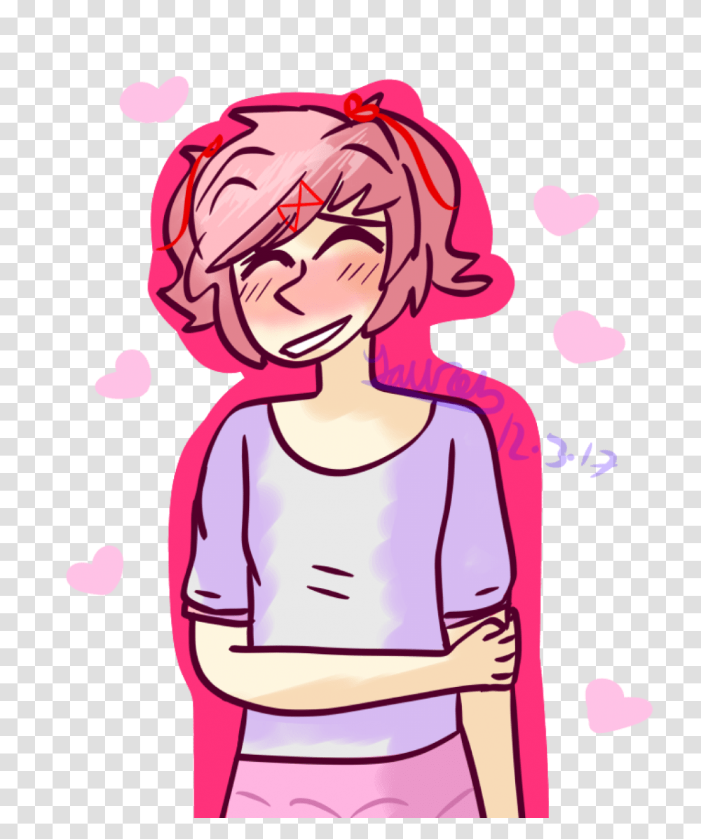 Doki Doki Literature Club Natsuki Hashtag Images On Tumblr, Person, Female, Girl Transparent Png